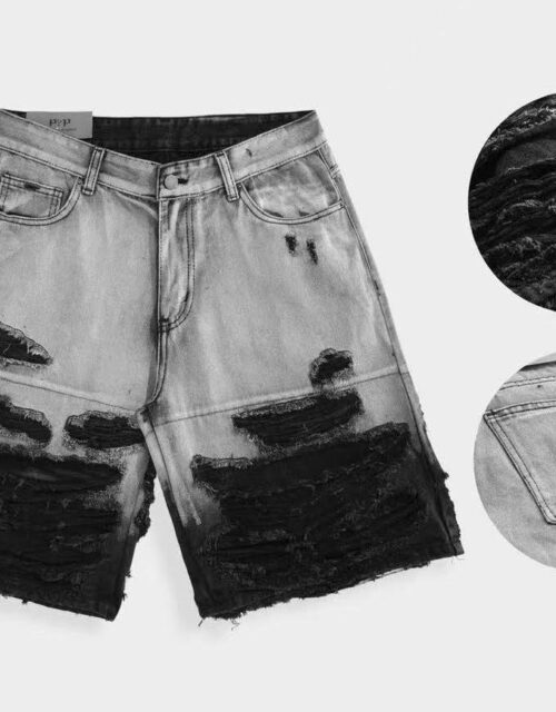 Bermuda Jeans strappi