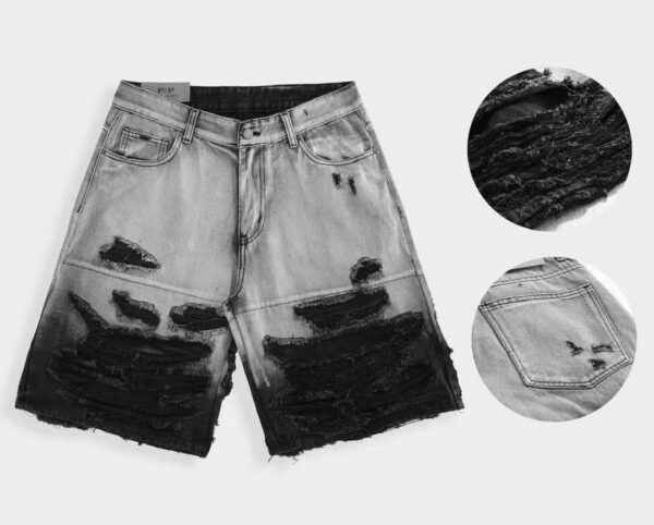 Bermuda Jeans strappi