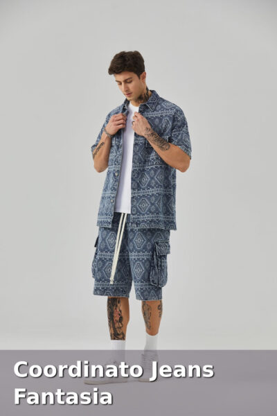 Coordinato jeans fantasia