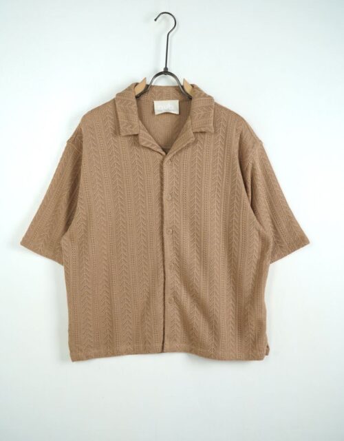 Camicia sartoriale in cotone forato OVERSIZE